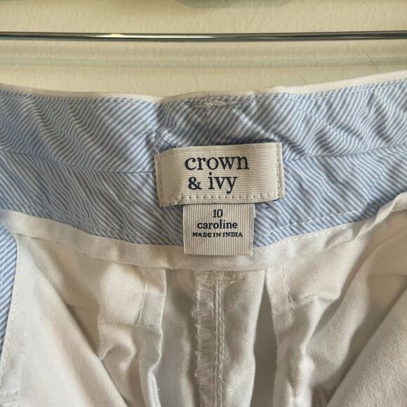 Crown & Ivy 6 inch shorts White Size 10 - Picture 3 of 7